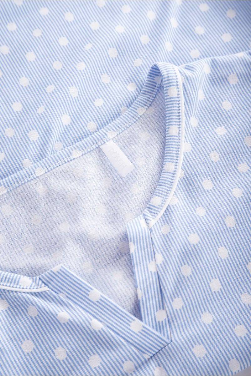 Rösch Pyjama im Mustermix Punkte Streifen verspielt 100% Baumwolle 1884144 Blitzangebot