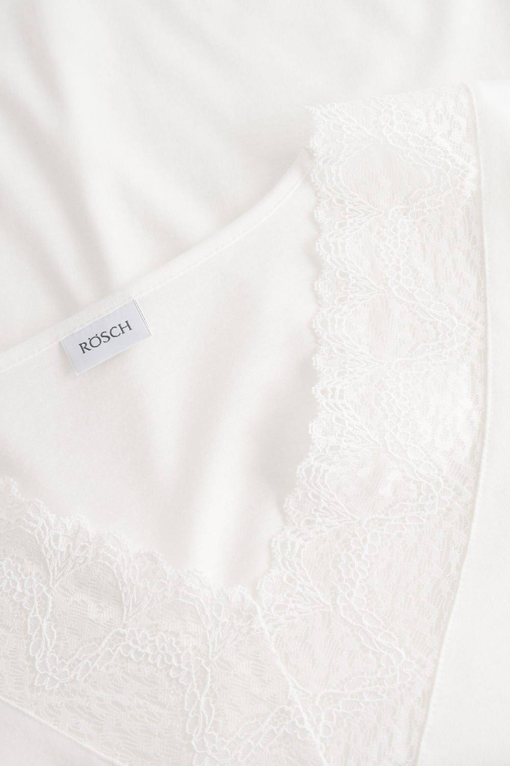 Rösch Pyjama mit eleganten Spitzen-Details einfarbig romantisch verspielt Baumwolle/Modal Kauf eins, bekomm eins gratis
