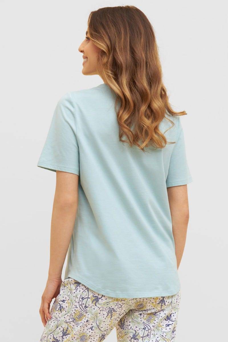 Rösch Basic T-Shirt mit Zierstichen Pyjamashirt Mix &amp; Match 1884801 Riesige Ersparnisse