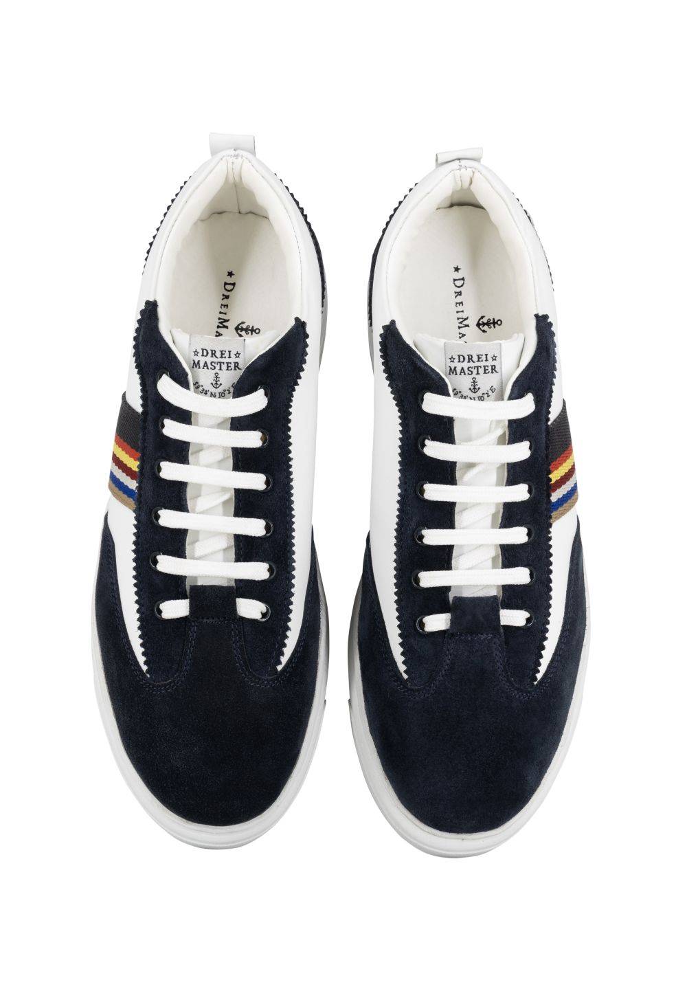 Schmuddelwedda DreiMaster Maritim Sneakers aus Leder Sonderangebot der Fabrik