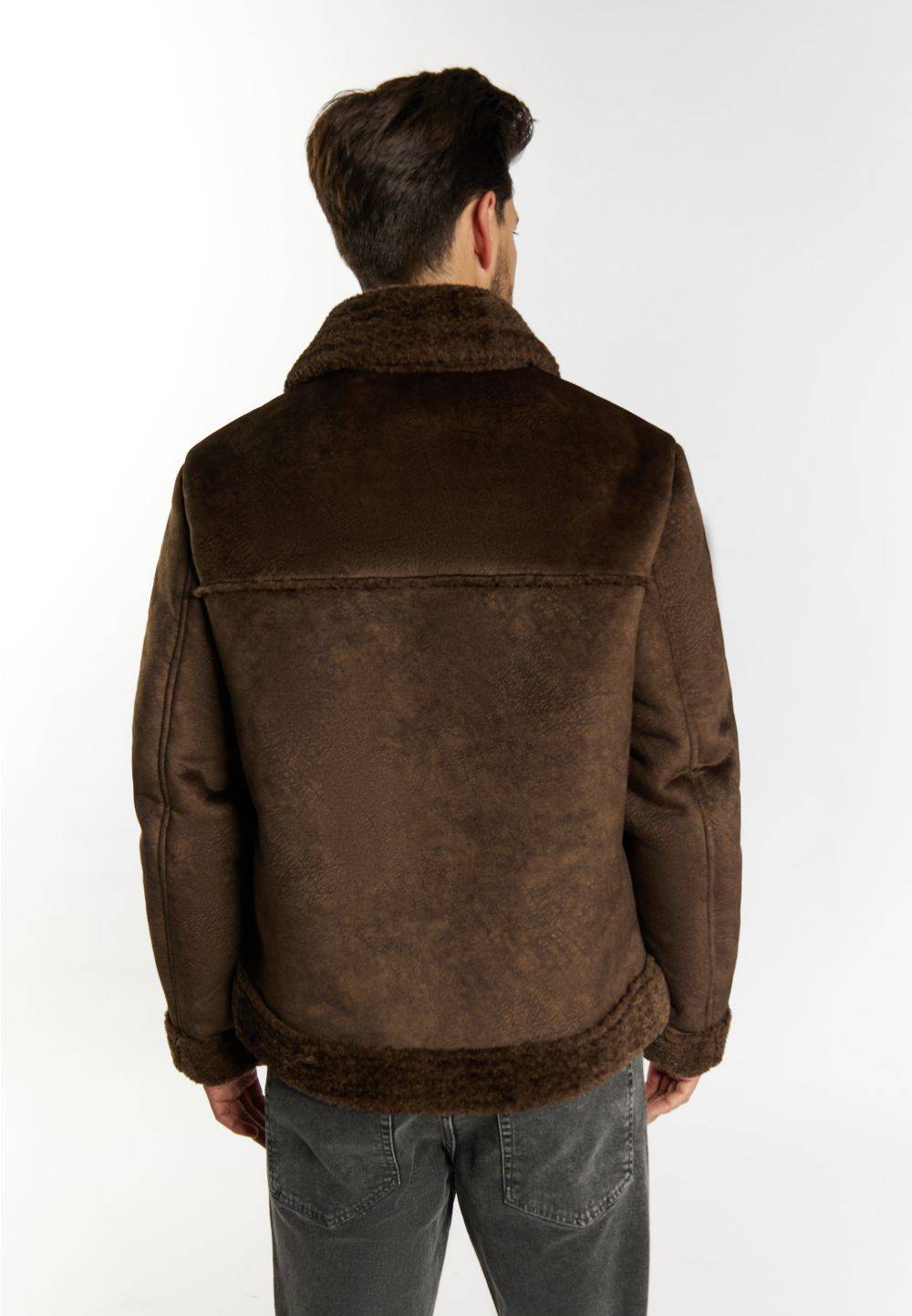 Schmuddelwedda DreiMaster Vintage Übergangsjacke aus Fellimitat Fabrik Onlineshop