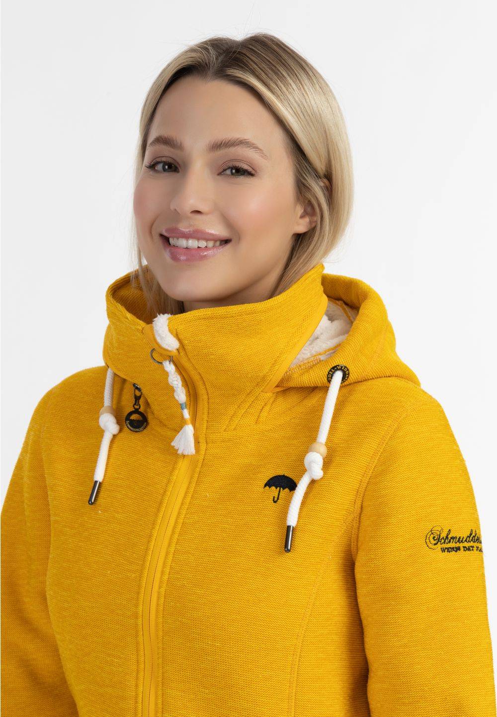 Schmuddelwedda Schmuddelwedda Strickfleecejacke mit Teddyfell Wochenangebot