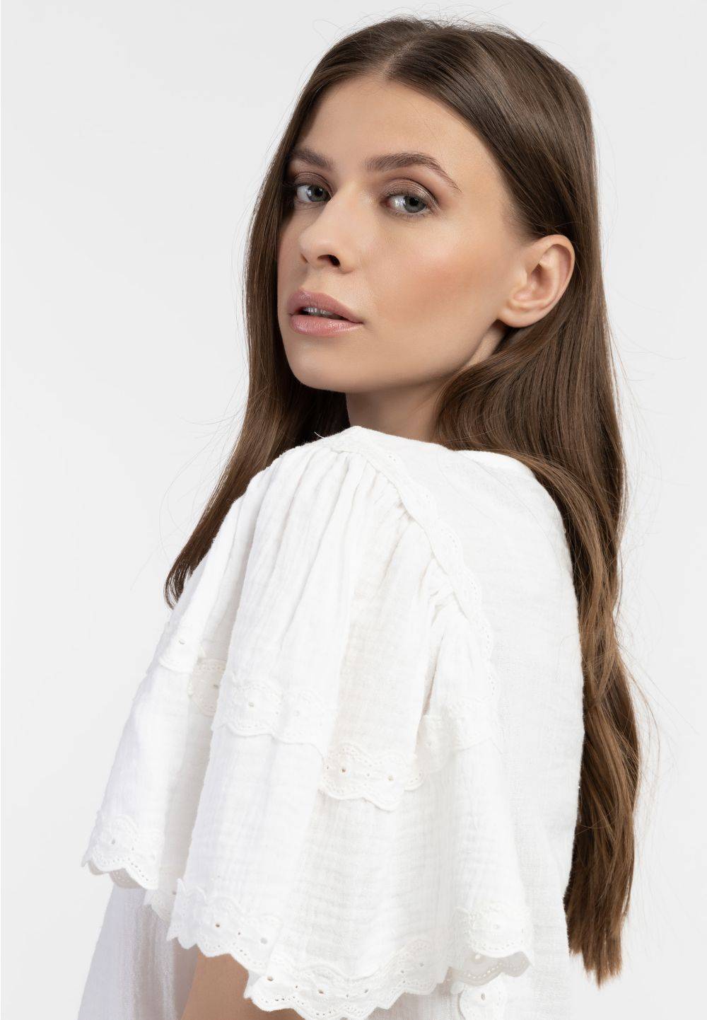 Schmuddelwedda DreiMaster Vintage Blusenshirt mit Spitze Super Rabatt