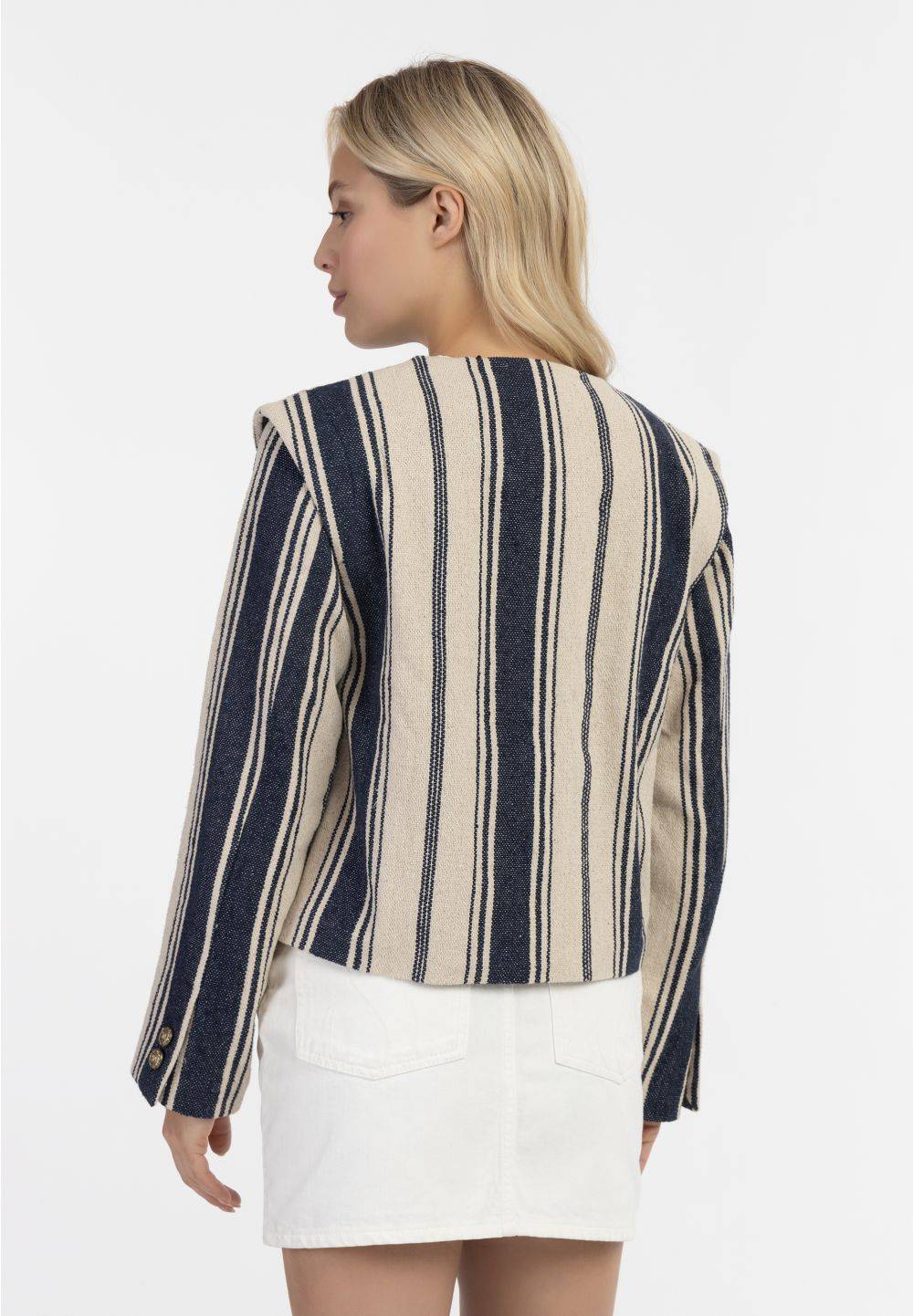 Schmuddelwedda DreiMaster Vintage Kurze Blazerjacke Kostenloser Versand international