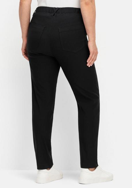 sheego CurvePerfect Hose, mit schmalem Bein und Schlupfbund - schwarz sheego Wochenangebot
