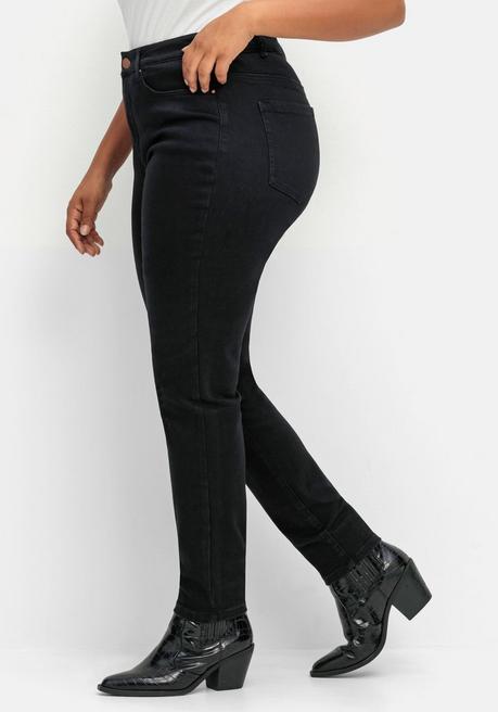 sheego Skinny Stretch-Jeans mit Bodyforming-Effekt - black Denim sheego JETZT KAUFEN