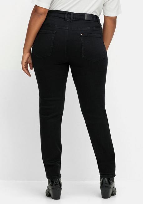 sheego Skinny Stretch-Jeans mit Bodyforming-Effekt - black Denim sheego JETZT KAUFEN