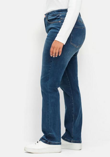 sheego Gerade Stretch-Jeans mit Bodyforming-Effekt - dark blue Denim sheego Neueste Stile