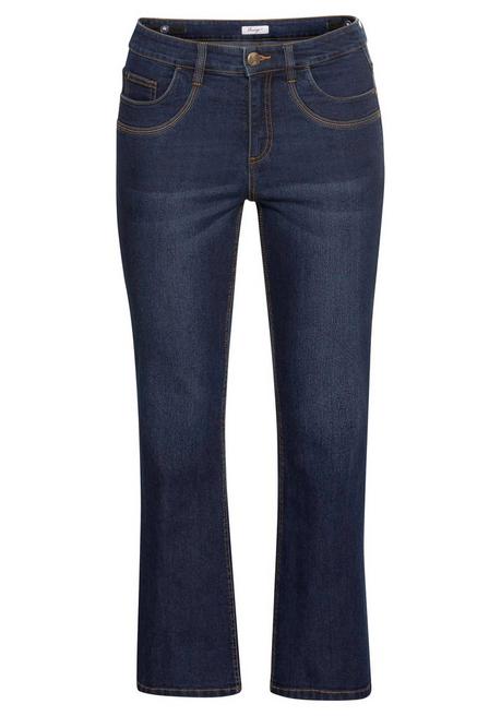 sheego Bootcut Jeans mit innen regulierbarer Bundweite - dark blue Denim sheego Letzte 2 Tage