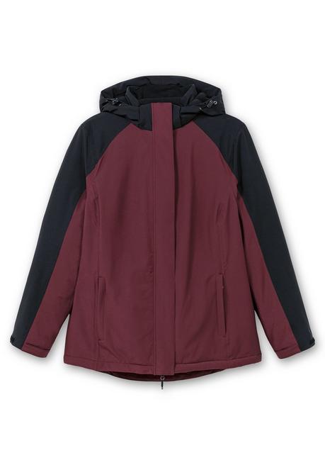 sheego Funktionsjacke mit Zwei-Wege-Reißverschluss - bordeaux-schwarz sheego Zeitbegrenzte Promotion