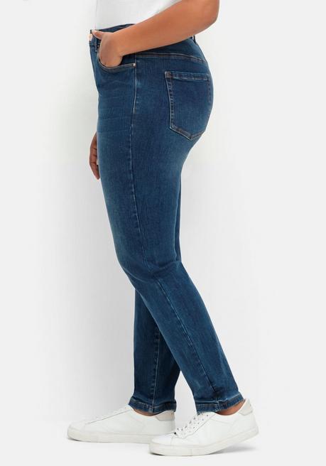 sheego Skinny Stretch-Jeans mit Bodyforming-Effekt - dark blue Denim sheego Bis zu 65% Rabatt