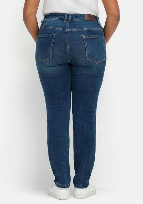 sheego Skinny Stretch-Jeans mit Bodyforming-Effekt - dark blue Denim sheego Bis zu 65% Rabatt