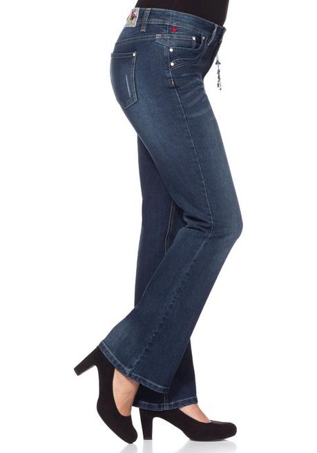 sheego by Joe Browns Bootcut Stretch-Jeans im Used-Look - dark blue Denim sheego Nur für heute
