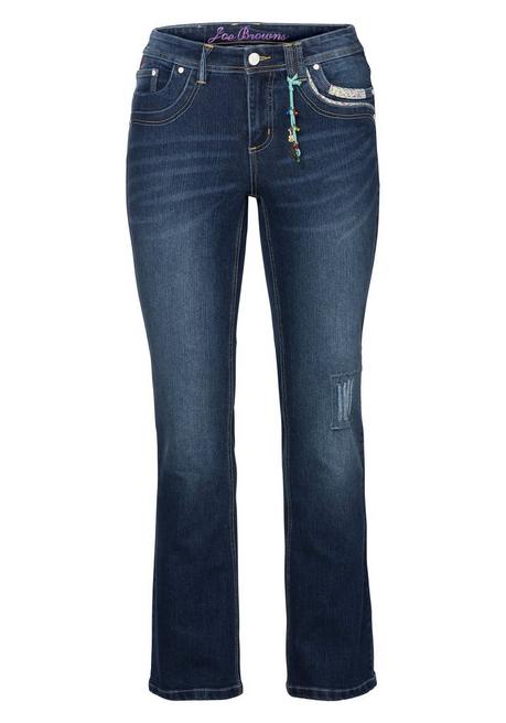 sheego by Joe Browns Bootcut Stretch-Jeans im Used-Look - dark blue Denim sheego Nur für heute