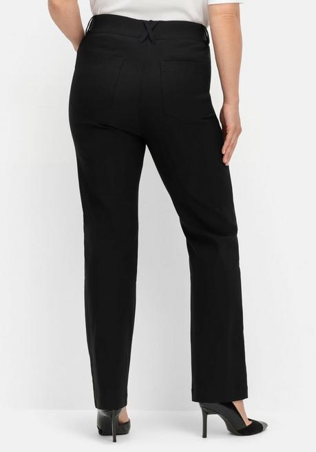 sheego CurvePerfect Hose, mit geradem Bein und Reißverschluss - schwarz sheego Sonderangebot der Fabrik