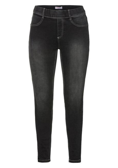 sheego Jeggings in Power-Stretch-Qualität, mit Schlupfbund - black Denim sheego Vierteljährliche Förderung