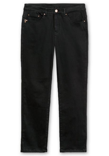 sheego Gerade Stretch-Jeans mit Bodyforming-Effekt - black Denim sheego Bis zu 55% Rabatt
