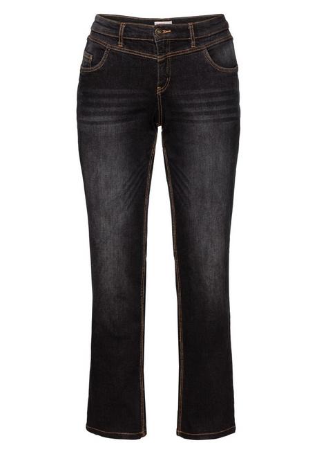 sheego Gerade Jeans mit Used-Effekten - black Denim sheego Discount Store für neue Produkte