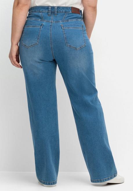 sheego Weite Jeans in Curvy-Schnitt ELLA - blue Denim sheego Rabatte dieses Monats