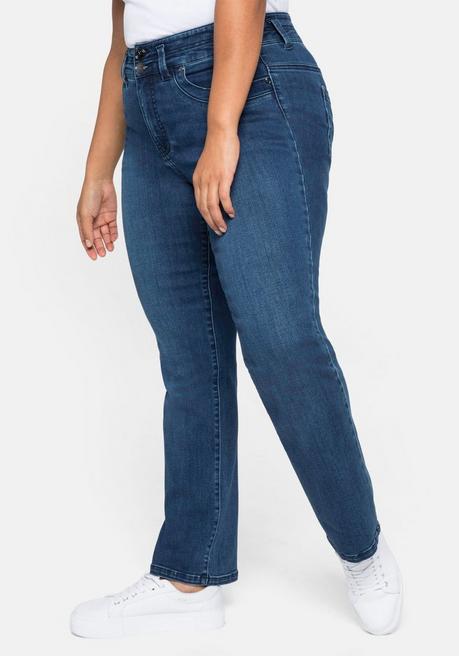 sheego Gerade Jeans in Curvy-Schnitt MANUELA - dark blue Denim sheego Online