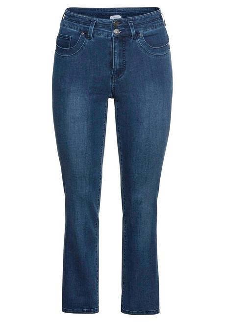 sheego Gerade Jeans in Curvy-Schnitt MANUELA - dark blue Denim sheego Online