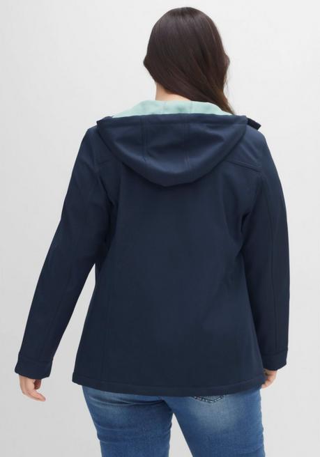 sheego Softshell-Jacke mit Fleece-Innenseite - nachtblau sheego Günstiger Verkauf