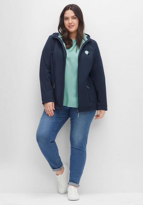 sheego Softshell-Jacke mit Fleece-Innenseite - nachtblau sheego Günstiger Verkauf