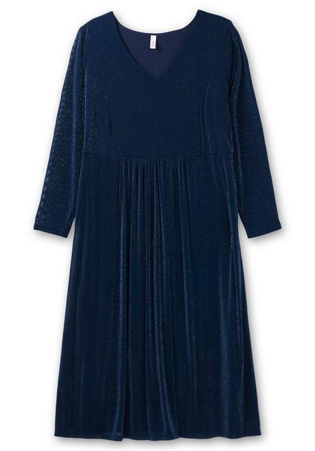 sheego Abendkleid mit Mesh und Effektgarn - saphir sheego Rabatt