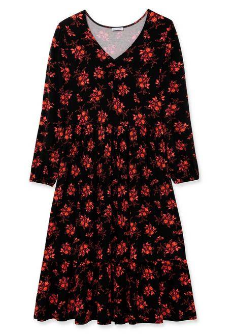 sheego by Joe Browns Jerseykleid mit floralem Alloverdruck - schwarz gemustert sheego Neueste Mode