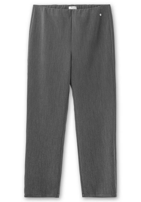 sheego Schmale Hose mit Schlupfbund, in melierter Optik - anthrazit meliert sheego Blitzangebot