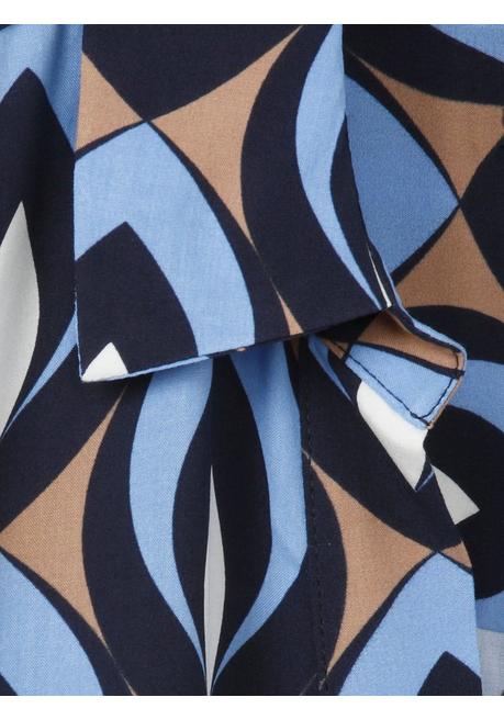 VIA APPIA DUE Midikleid mit Hemdkragen und 3/4-Ärmeln - indigo gemustert sheego Tiefpreis