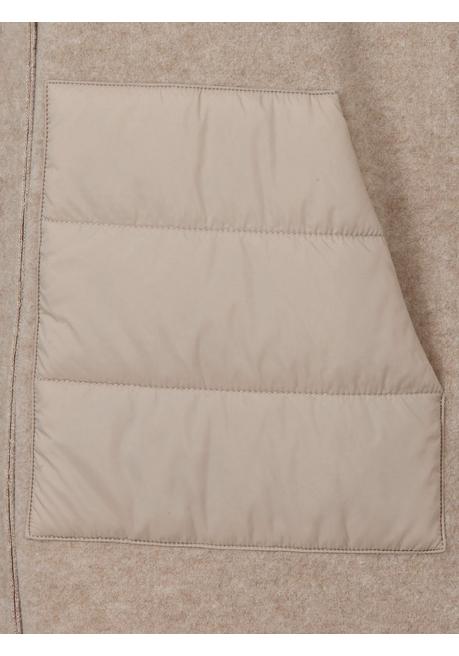 VIA APPIA DUE Mantel mit großem Kragen und Steppdetails - taupe sheego Neueste Stile