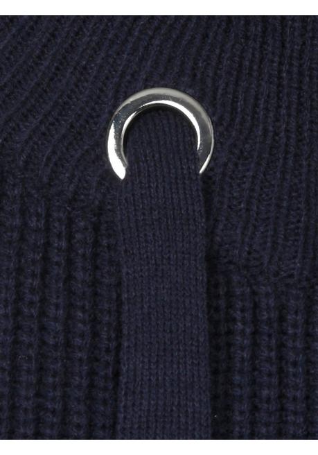 VIA APPIA DUE Strickjacke mit Bindeband am Stehkragen - indigo sheego Letzte 2 Tage