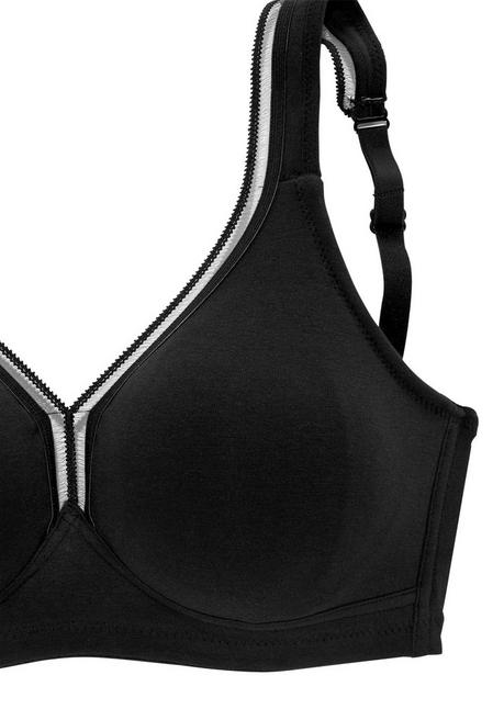 PETITE FLEUR T-Shirt-BH - schwarz+weiß sheego Clearance-Verkauf