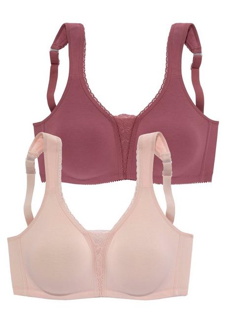 PETITE FLEUR Doppelpack BHs ohne Bügel - rosenholz+puder sheego Kostenloser Versand international