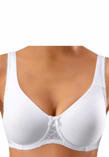 NUANCE Doppelpack T-Shirt BHs - schwarz+weiß sheego zollfrei