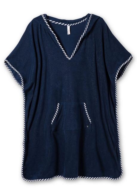sheego Bade-Poncho mit Kapuze, aus Frottee - marine sheego Hotsell