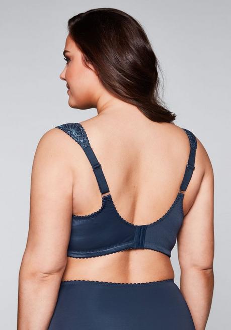 sheego BH ohne Bügel mit wattierten Cups - saphir sheego im Angebot