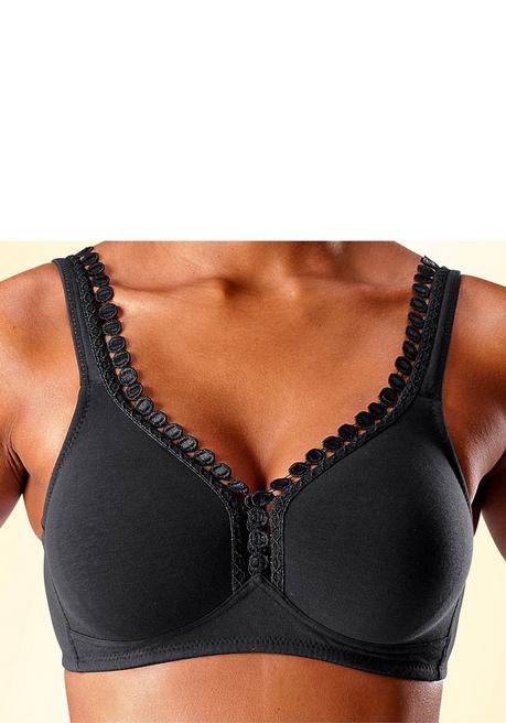 PETITE FLEUR Soft-BH - weiß+schwarz sheego Online Shopping