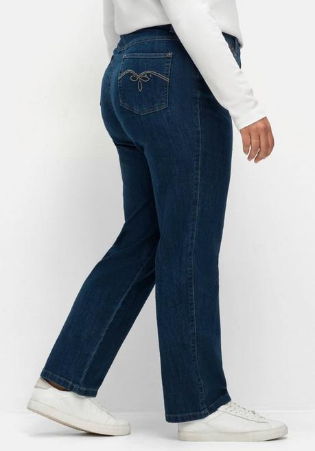 sheego x Collection L. Gerade Jeans in 5-Pocket-Form - blue Denim sheego Jubiläumsangebot