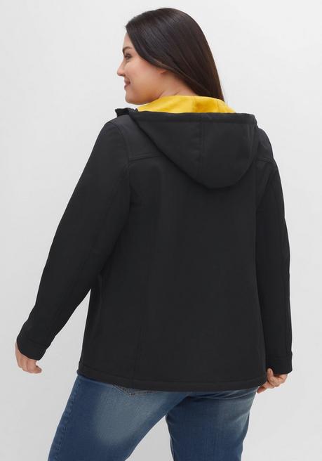 sheego Softshell-Jacke mit Fleece-Innenseite - schwarz sheego Lagerräumung
