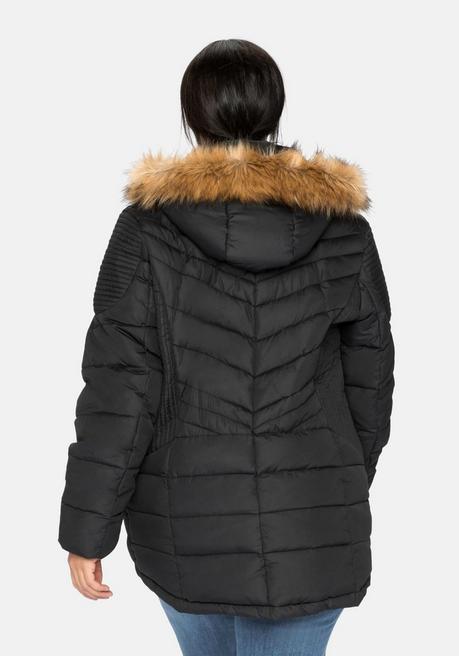 sheego Steppjacke mit abnehmbarer Kapuze - schwarz sheego Bestseller