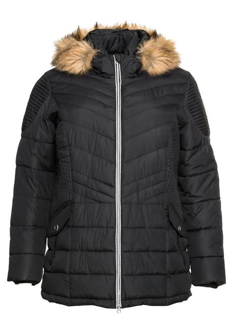 sheego Steppjacke mit abnehmbarer Kapuze - schwarz sheego Bestseller