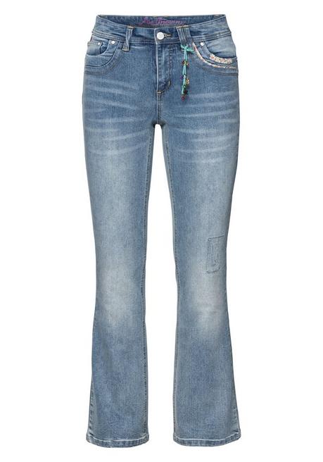 sheego by Joe Browns Bootcut Stretch-Jeans im Used-Look - light blue Denim sheego Tägliche Deals
