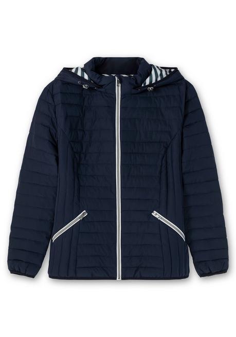 sheego Leichte Steppjacke mit abnehmbarer Kapuze - nachtblau sheego Tiefpreis