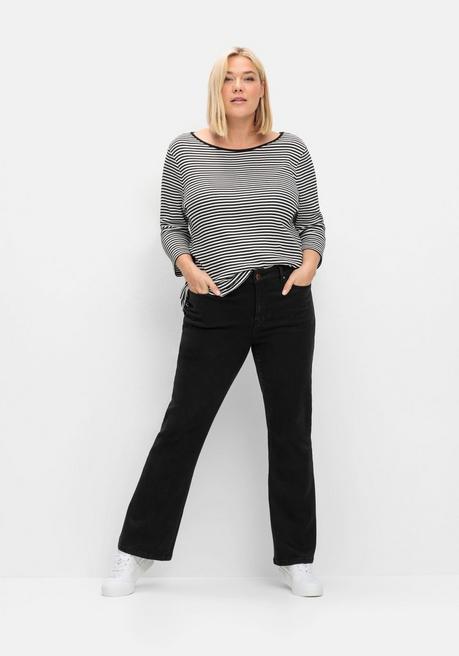 sheego Bootcut Stretch-Jeans mit Bodyforming-Effekt - black Denim sheego Letzte 3 Tage