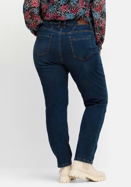 sheego Schmale Jeans in Curvy-Schnitt PIA, in 5-Pocket-Form - dark blue Denim sheego Sonderangebot der Fabrik