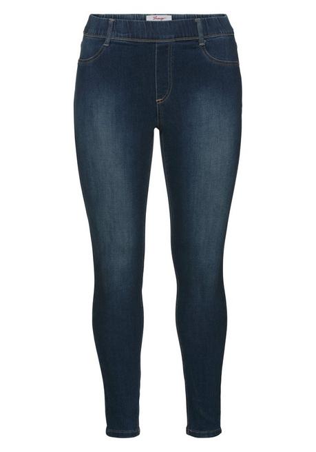 sheego Jeggings in Power-Stretch-Qualität, mit Schlupfbund - dark blue Denim sheego Kostenloser Versand international