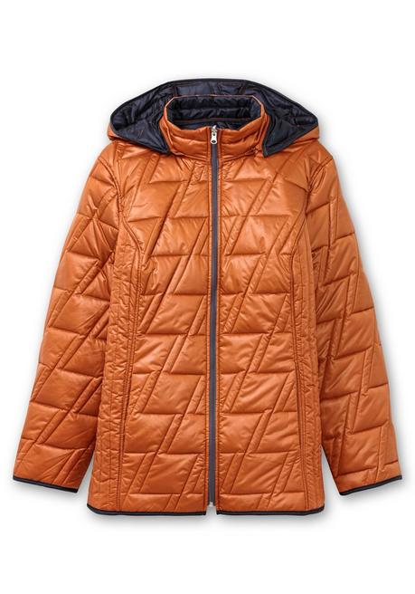 sheego Wendesteppjacke mit Kapuze und Stehkragen - cognac sheego Begrenzt auf 3 Tage