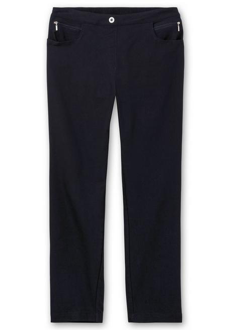 sheego Gerade Bengalinhose mit hohem Schlupfbund - marine sheego Rabatt
